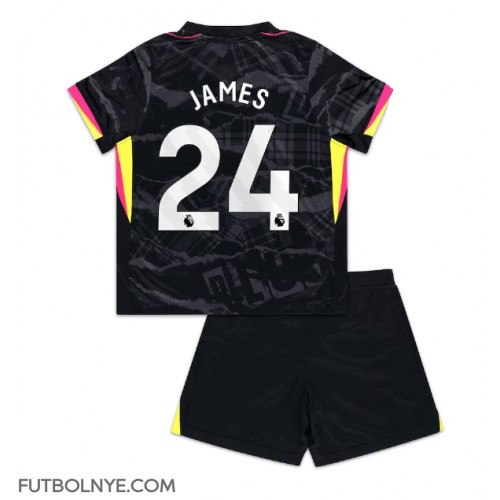 Camiseta Chelsea Reece James #24 Tercera Equipación para niños 2024-25 manga corta (+ pantalones cortos)